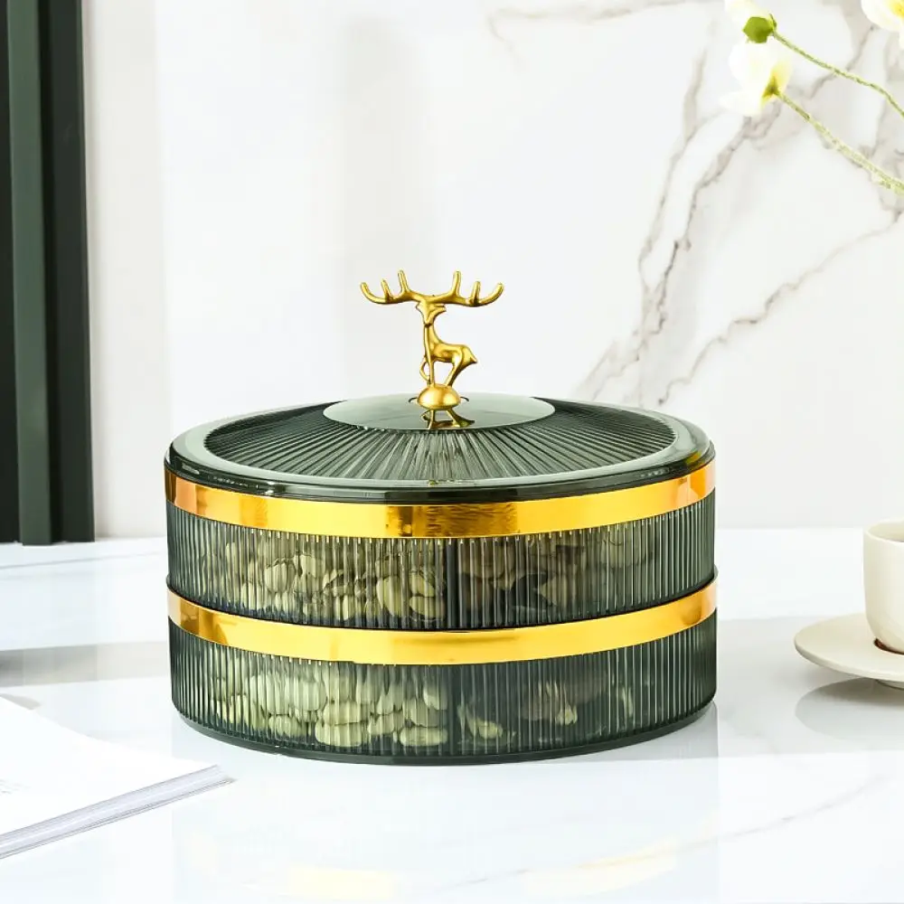 Creative Luxury Candy Dish Modern Snack Storage Container Decorative Fruit Plate For Kitchen Tabletop Organizer Box