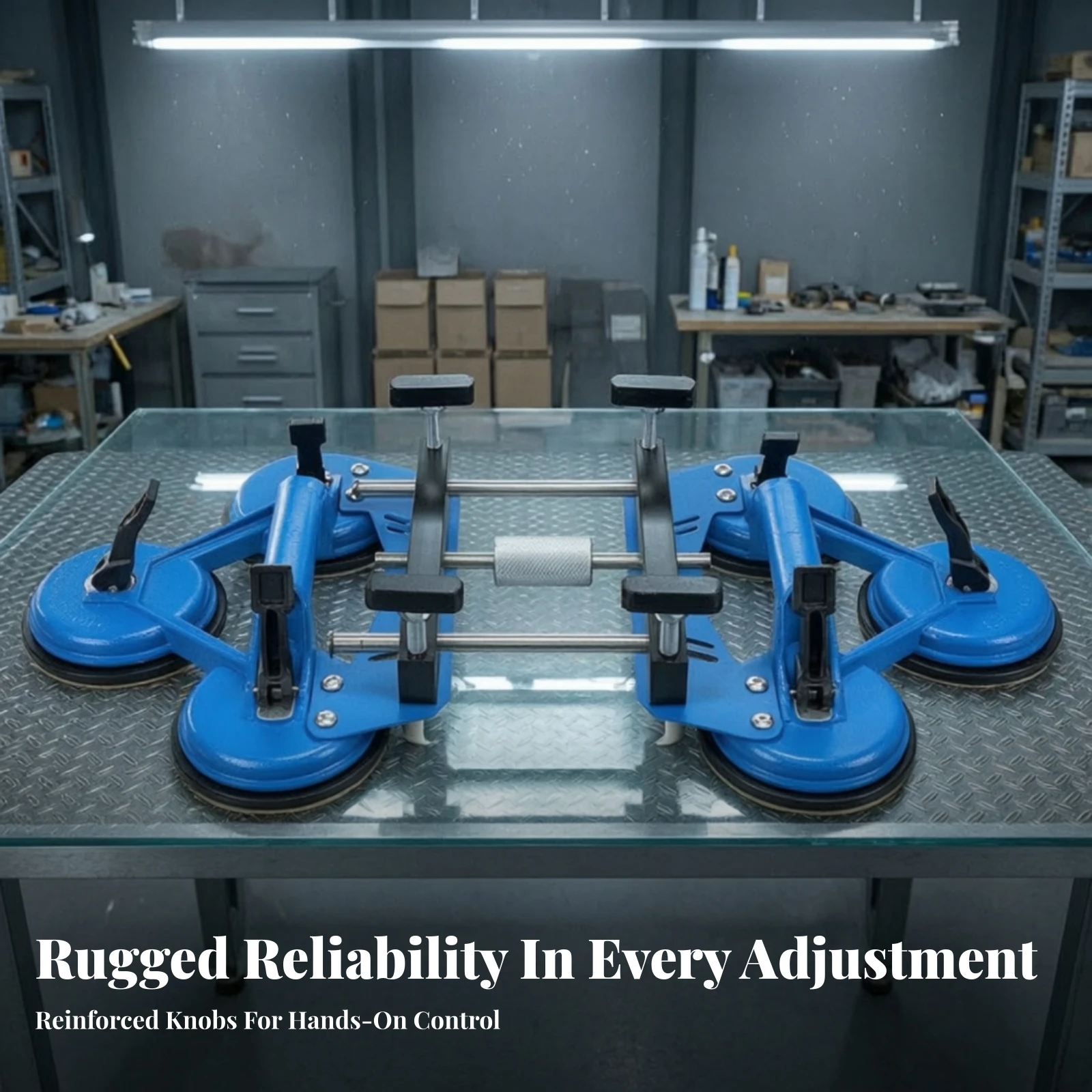Tile Aligner Heavy-Duty Suction Cup Lifter with Adjustment Knobs Tile Positioning Tool Manual for Glaziers