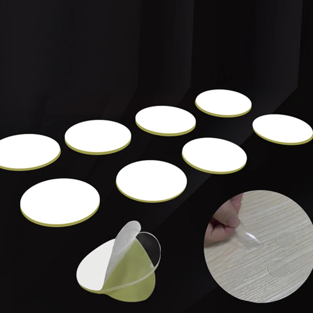 20Pcs Round Double Sided Adhesive Tape Transparent 30Mm Diameter Strong Hold for Crafts Cars Wedding Decor Easy to Cut and Peel