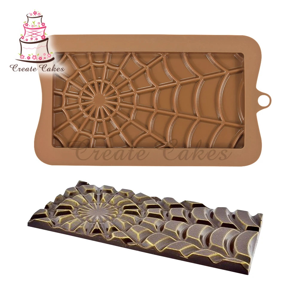 New Spider Web Silicone Chocolate Mold Baking Tools Non-Stick Silicone Cake Mould Jelly Candy 3D DIY Molds Kitchenware