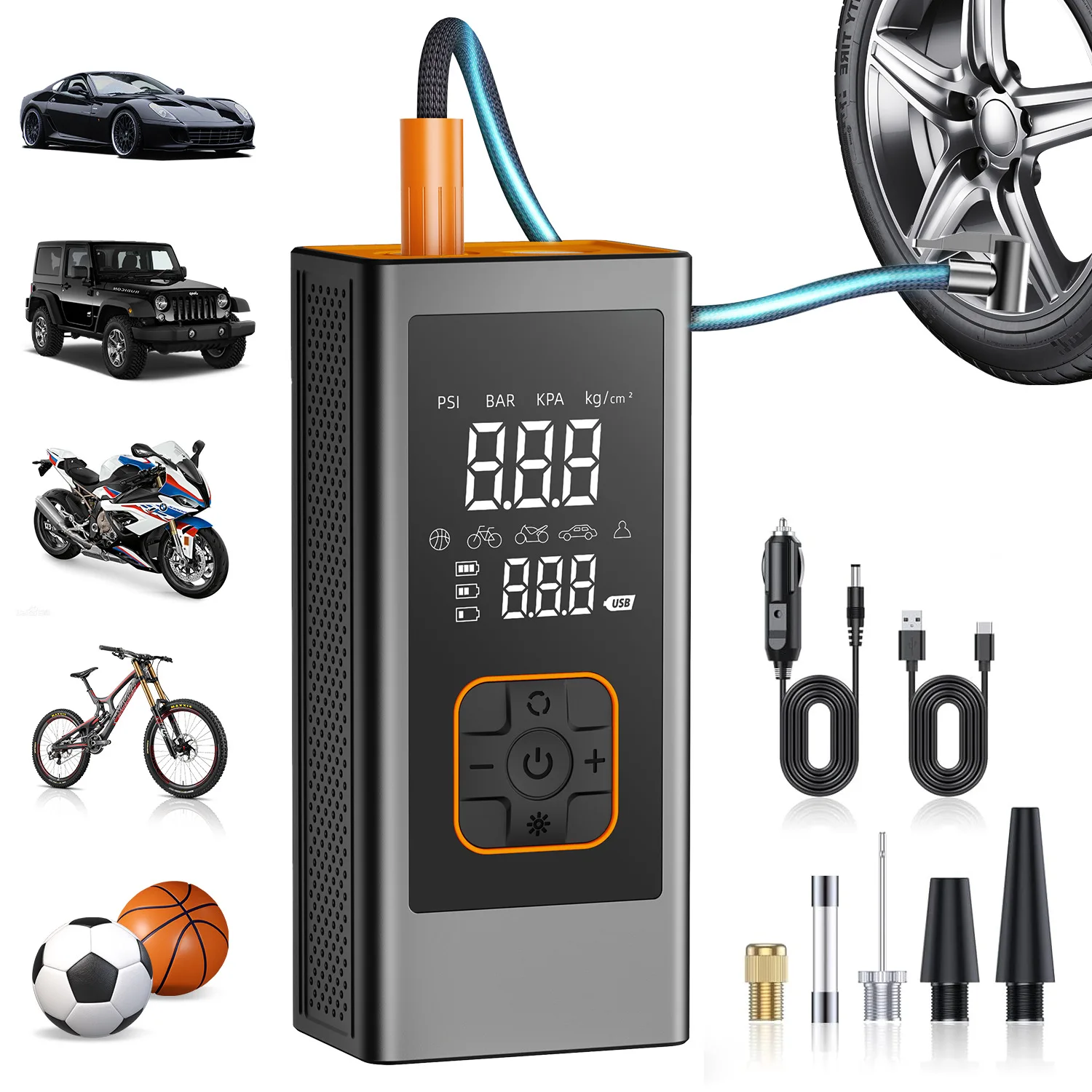 Wireless Air Pump 150psi Portable Electric Tire Inflator for Car Bicycle Motorcycle Mini Air Compressor Tire Air Injector