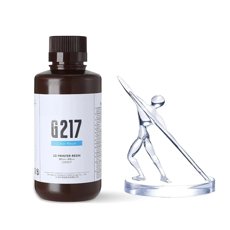 500g High Transparent UV Photopolymer Resin High Precision 405nm Liquid Material Fit DLP LCD Light Curing 3D Printers