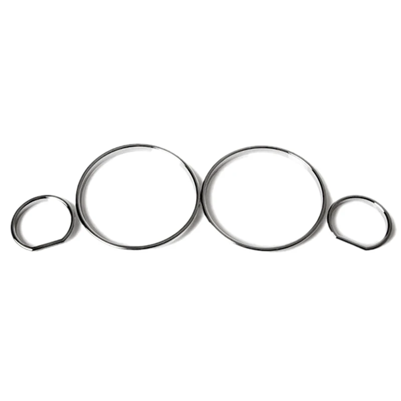 Car Speedometer Cover Bezel Trim Dashboard Gauge Ring Set For BMW E32 / E34 Models Replacement Parts 4PCS