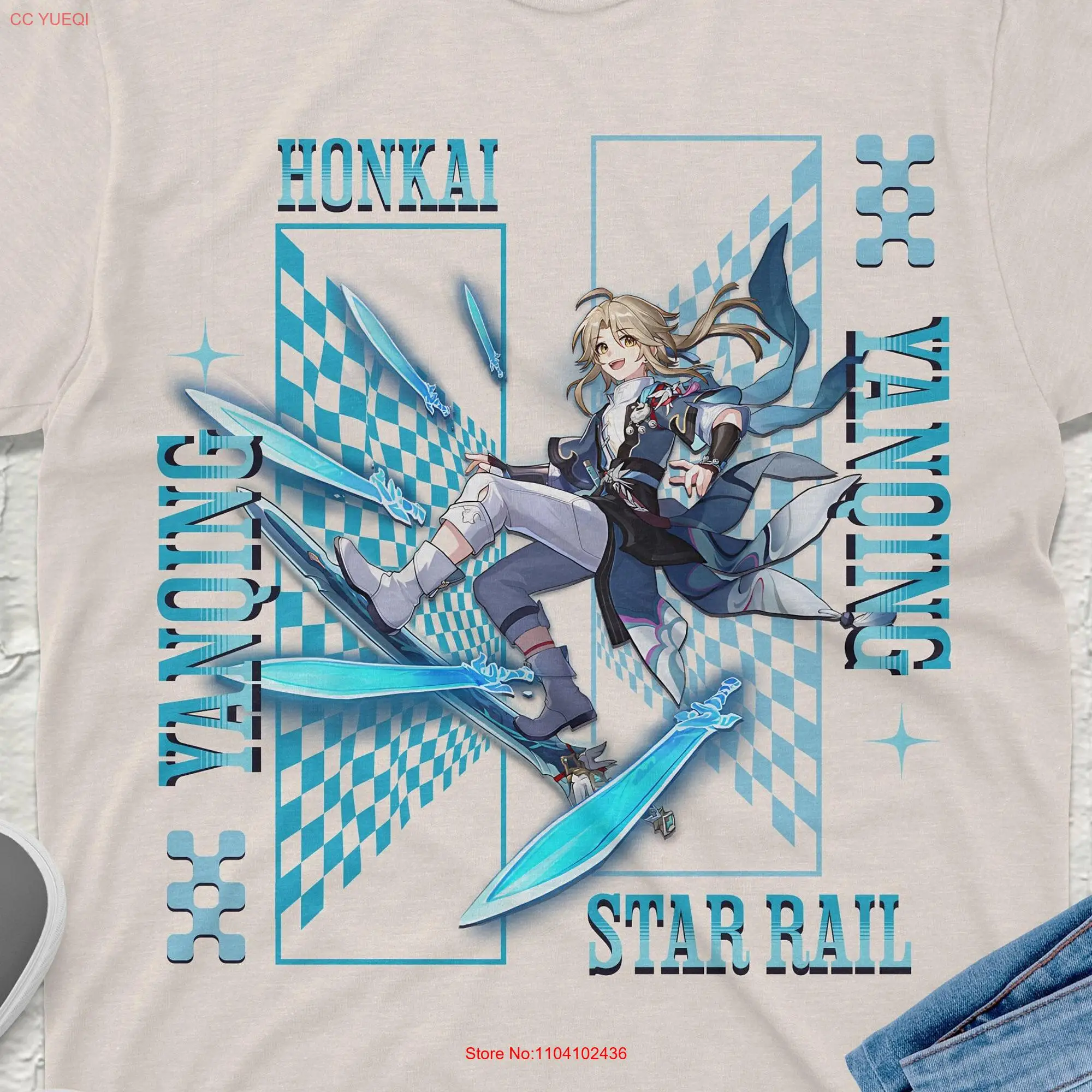 Yanqing Honkai Star Rail T Shirt Premium Quality Apparel with Stunning Designs Perfect for Gamers Anime Enthusiasts