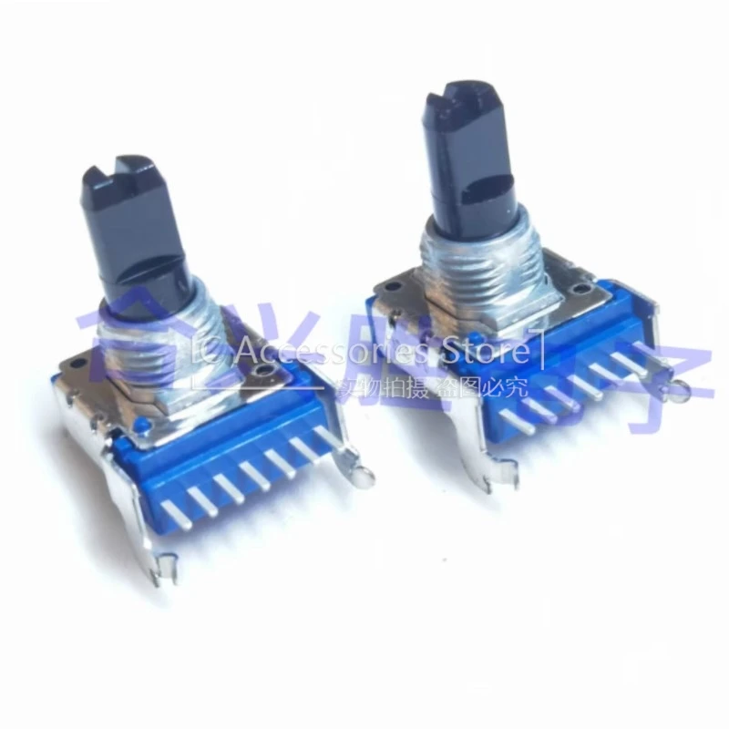 1PCS RK14 Typ Dreh Potentiometer Doppel 7Pin A50K Power Verstärker Audio Volumen Potentiometer Knopf