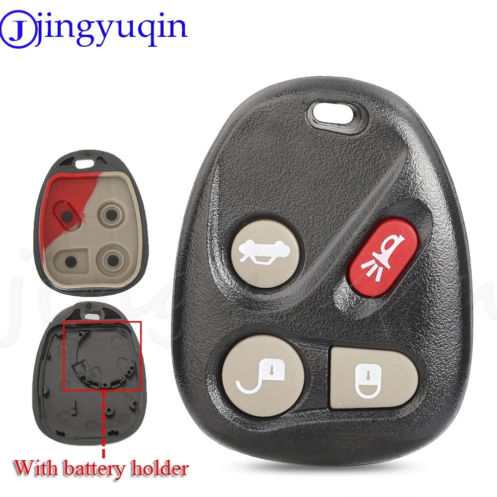 JYQ 3BTN Car Key Shell With Battery Holder For Buick 2003-2007 Chevrolet Trailblazer GMC Remote Key Case Fob Entry Replacement