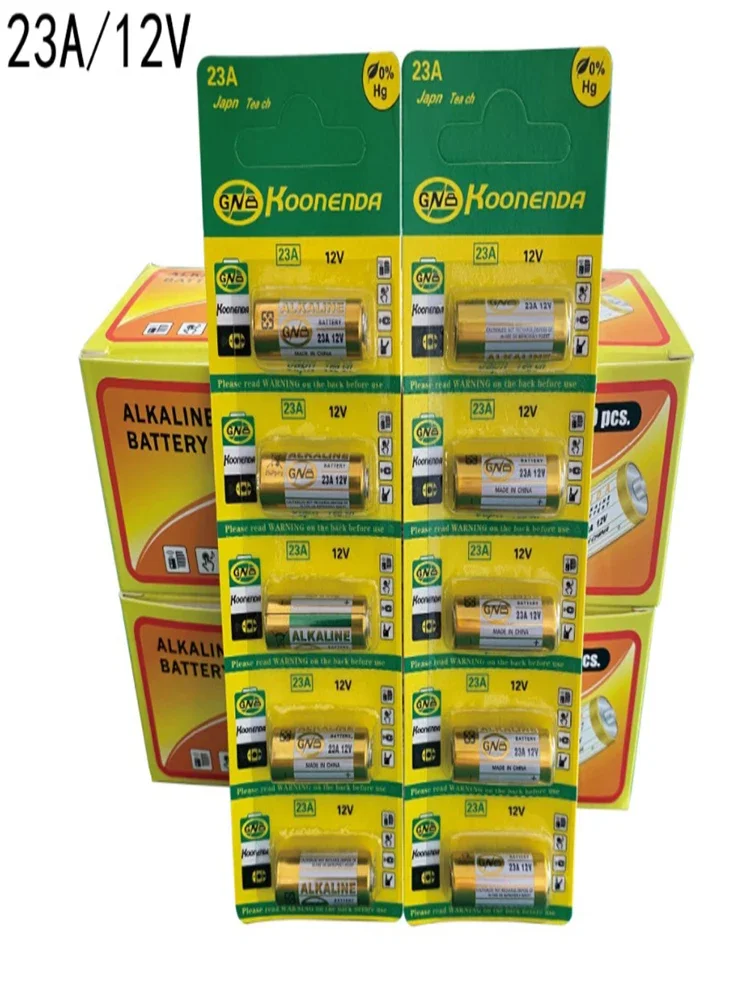 5 pz/1 confezione 23A 12V batteria alcalina campanello remoto porta del Garage A23 A-23 GP-23A RV08 LRV08 E23A V23GA