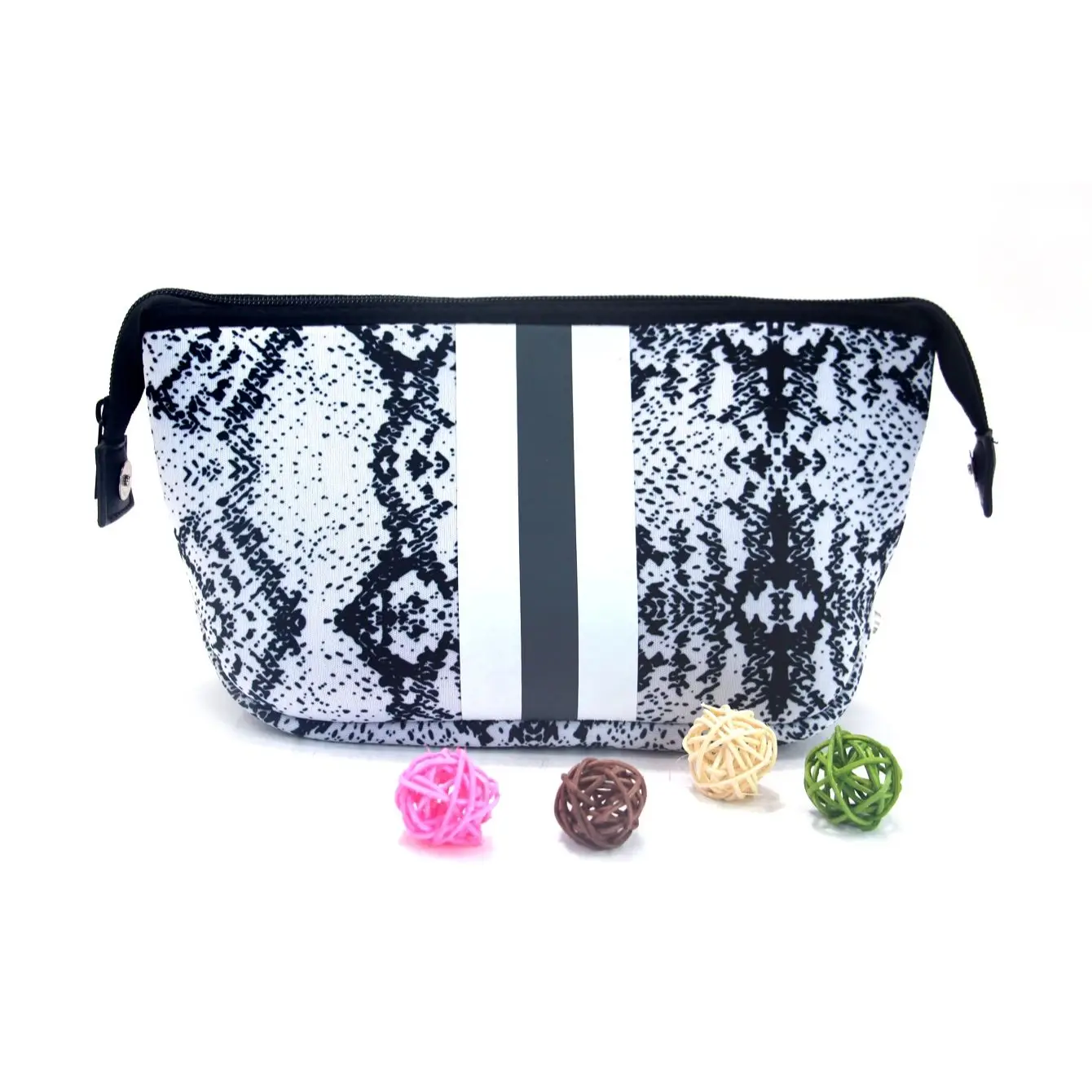 

Women Pink Camo Cosmetic Bags Travel Portable Toiletry Makeup Bags Zipper Pouch Neoprene Organizer Case For Ladies