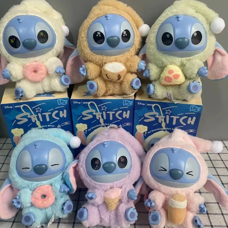 

Stitch Mystery Box Plush Dolls Cute Ornament Surprise Toys Gifts New Stitch Eat Something Before Sleep Series
