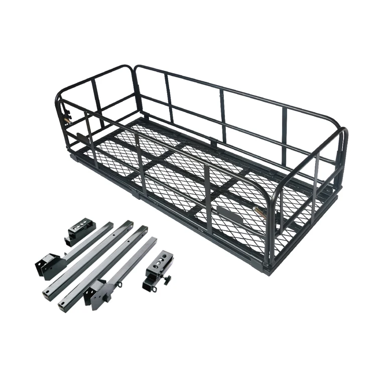 800lbs Folding Rack Cargo Basket Roof Luggage Carrier Fit SUV Car 150*60*46 RS06