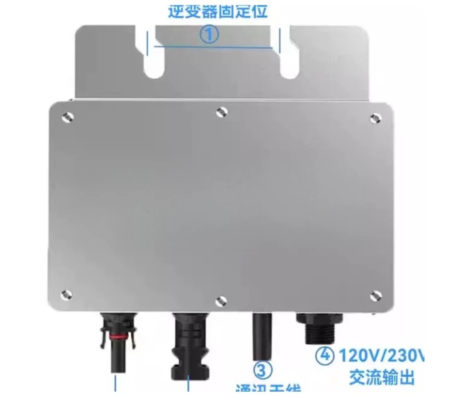 WVC-400W Mini Photovoltaic Grid Tie Inverter, Built-in MPPT WiFi Mobile Phone Monitoring Solar Power Inverter