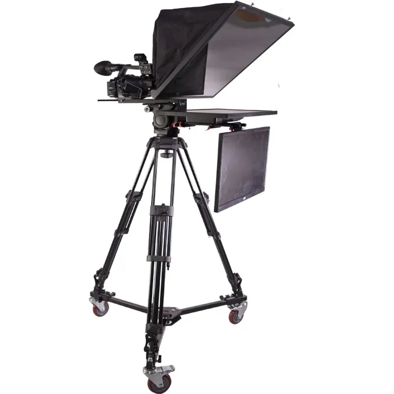 Groothandel Video Apparaat 21 Inch Scherm Bediening Draagbare Teleprompter Voor Live Streaming Mini W