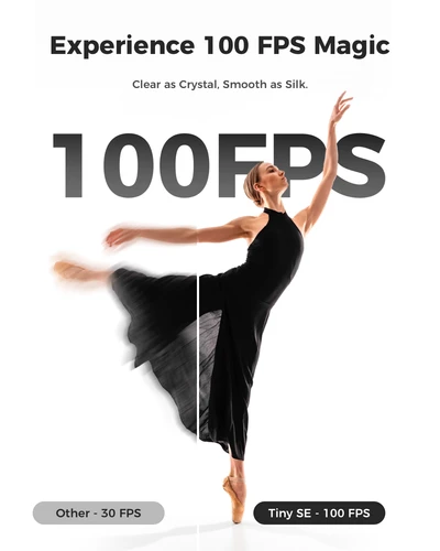 Imagen 2 del producto OBSBOT Tiny SE 1080P 100FPS Cámara web para PC, cámara de transmisión PTZ de seguimiento AI con sensor de 1/2,8"", control de gestos, ISO dual, HDR