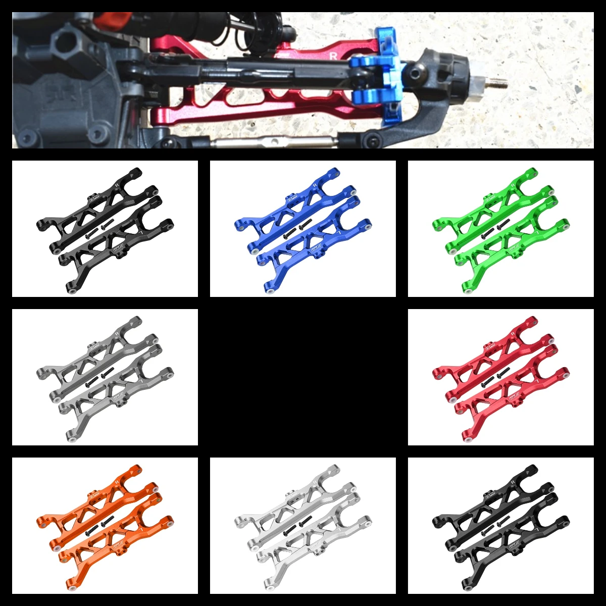 

GPM Aluminum Front Lower Arms For ARRMA 1/10 Kraton 4X4 4S BLX ARA102690