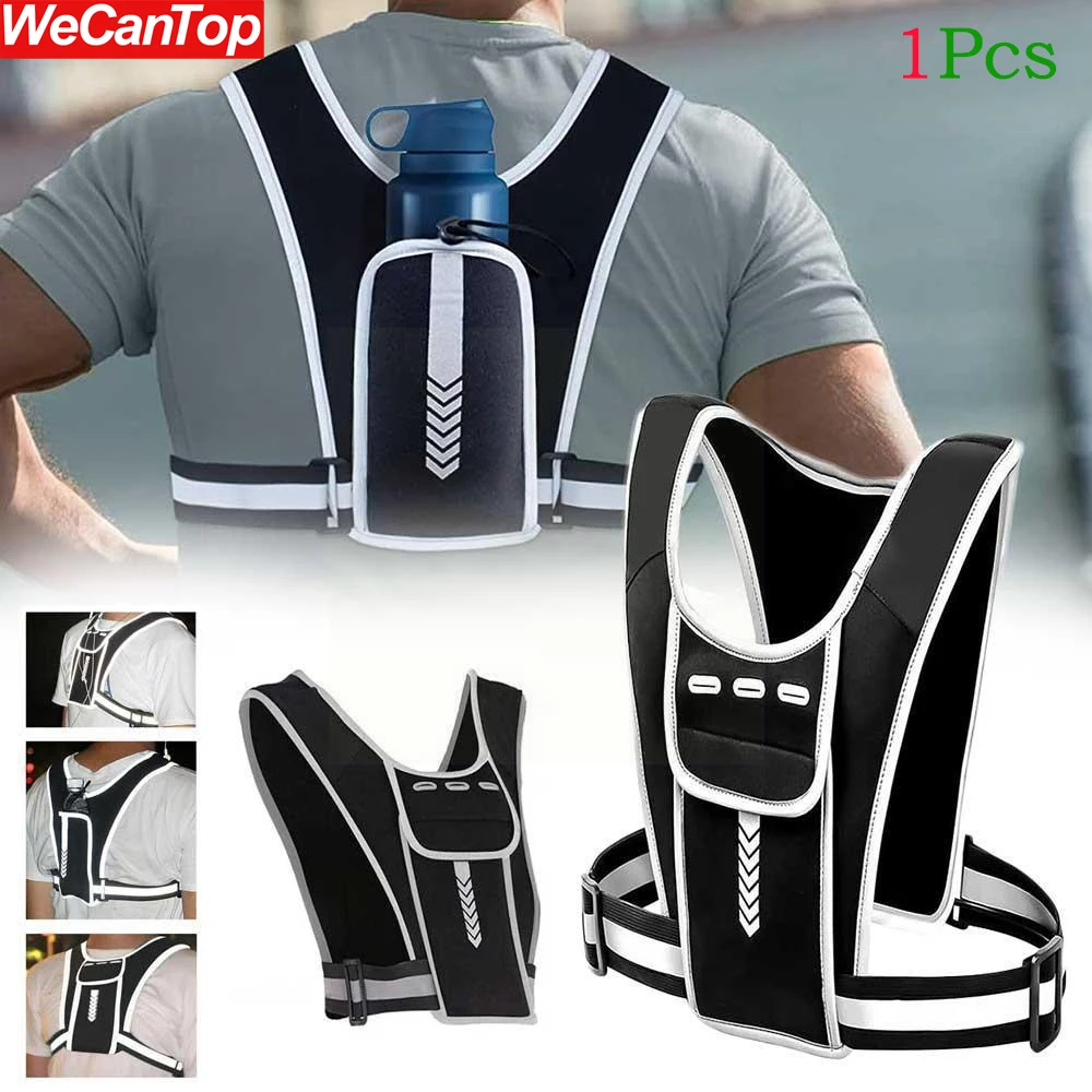 

1Pcs Reflective Running Vest - Mobile Phone Stand Sports Outdoor,Breathable Lightweight Running Vest,Suitable for Running Sports