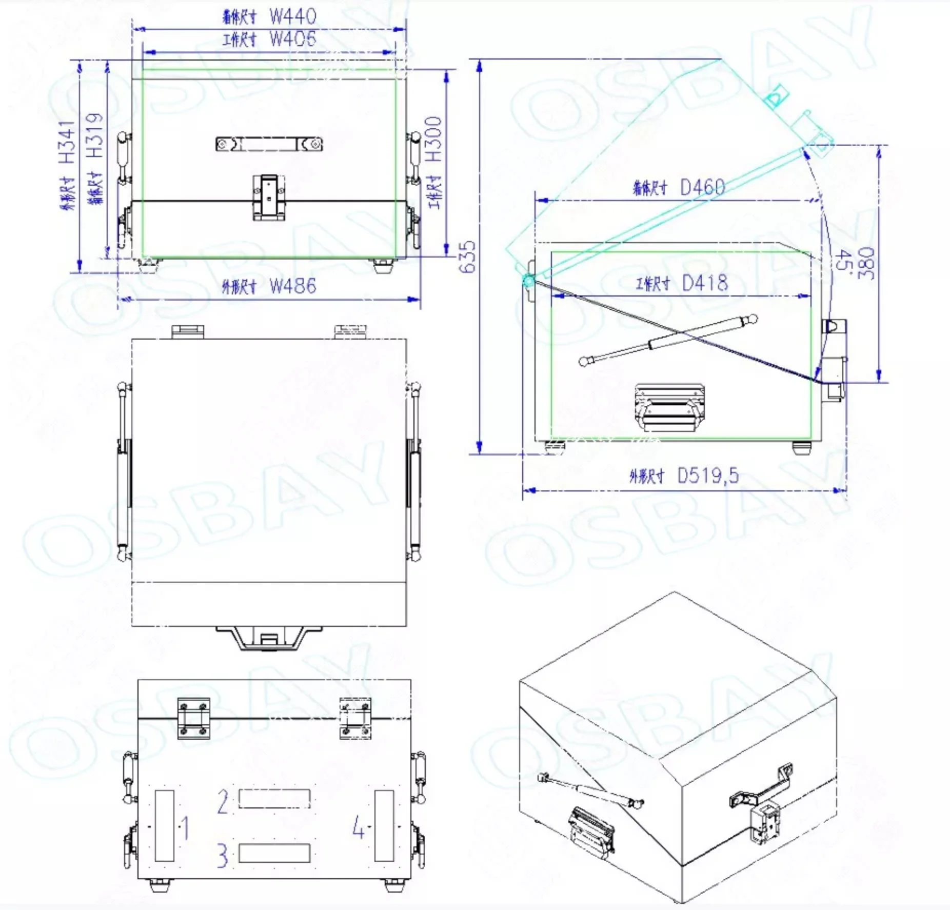 70dB High Isolation Halbautomatische RF Shield Box Emi Wifi GSM 5G 6G Bluetooth Signal Test Manuelle Abschirmung Box