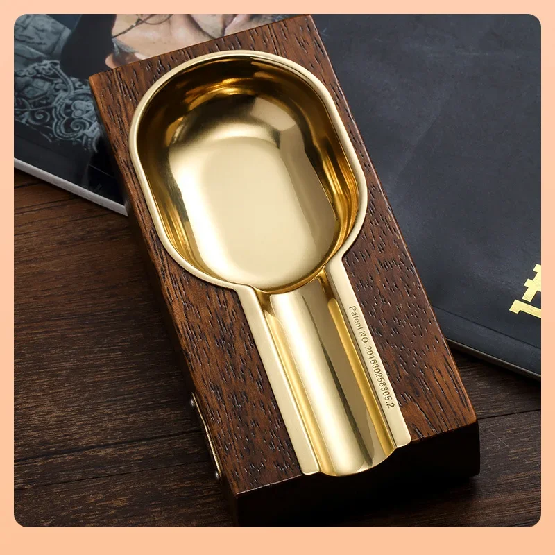 Cigar ashtray Solid wood retro portable cigar tank