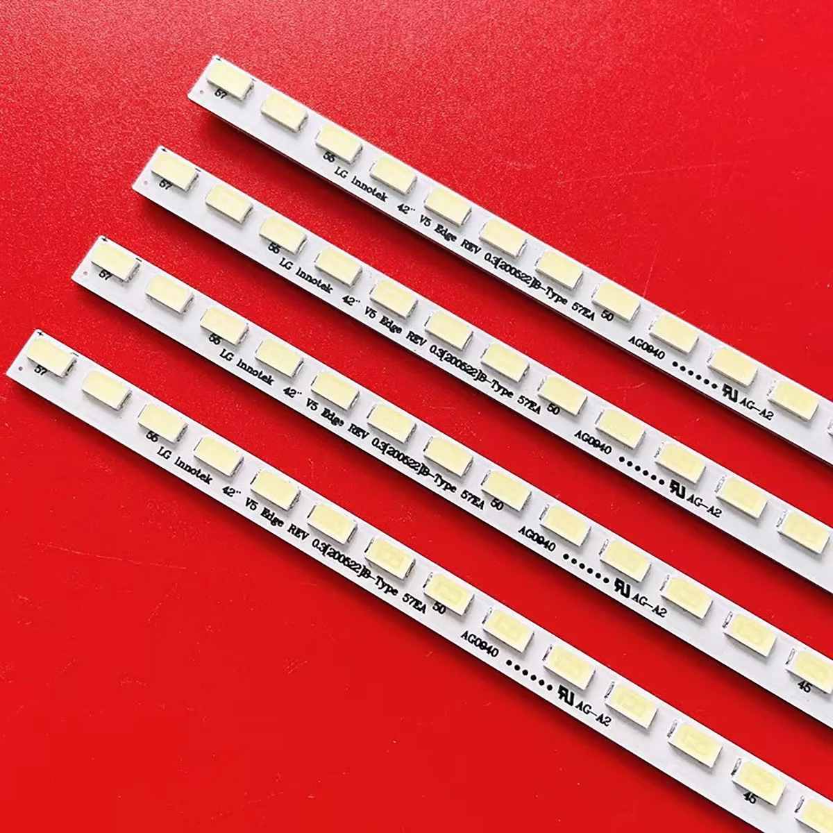 4 pcs LED strip 57 lamp For Lnnotek 42