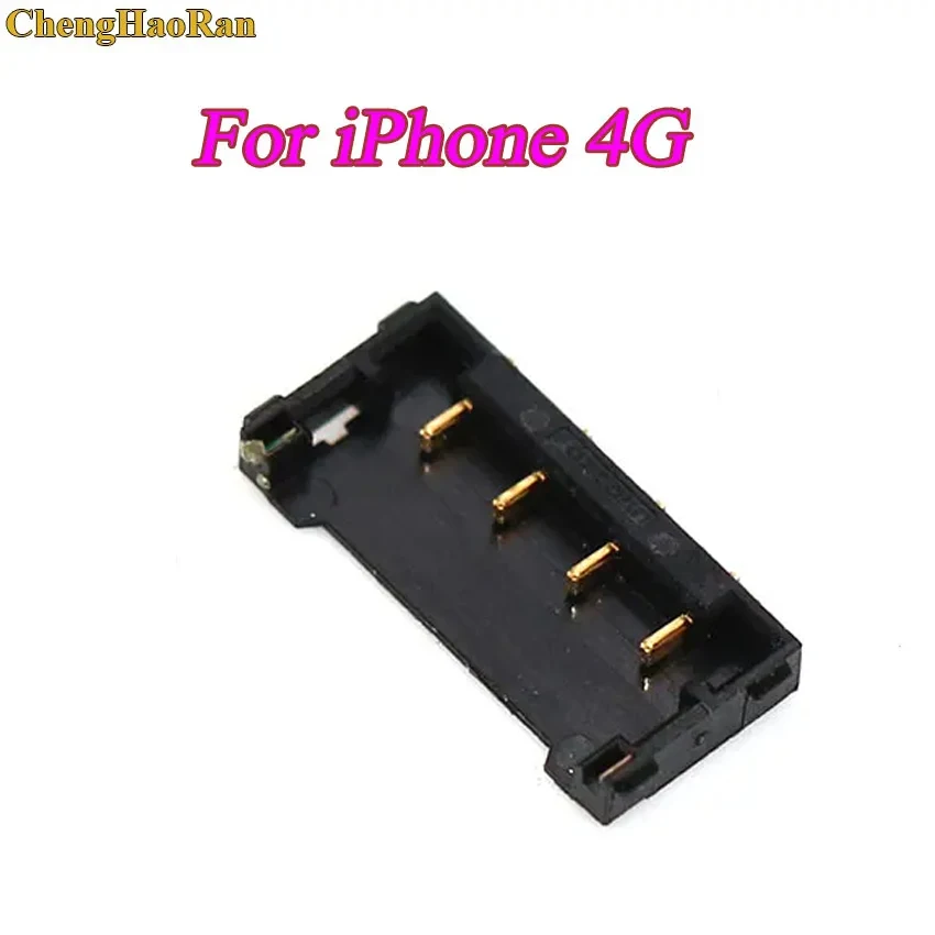 1PCS Battery FPC Plug Connector Battery Holder Clip Contact Replacement on Motherboard for Iphone 4  4G Iphone4  4pin