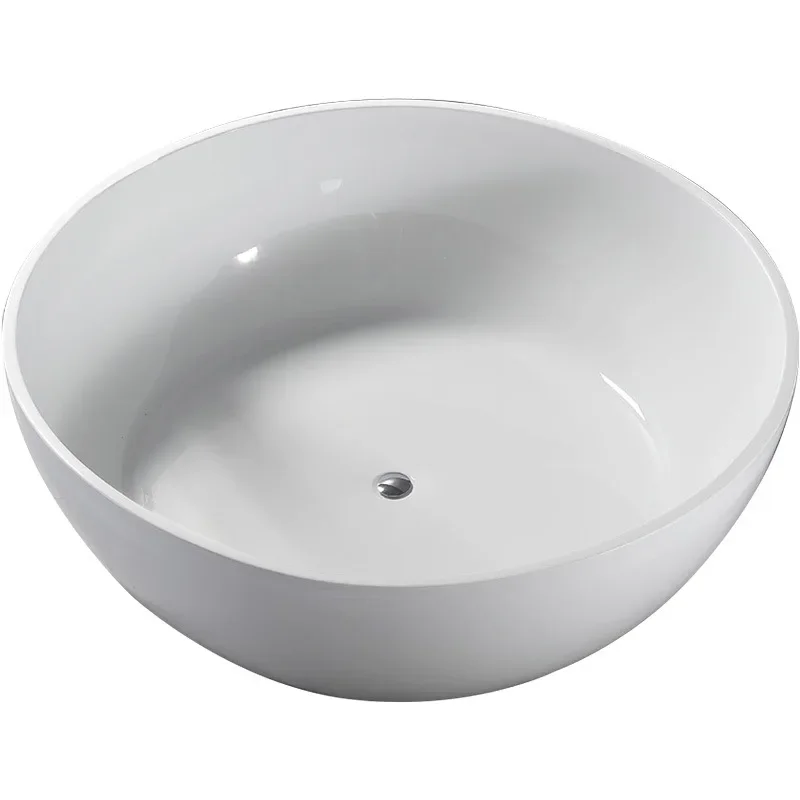 

Acrylic bathtub free-standing round large-capacity home bed and breakfast hotel couple double bathtub