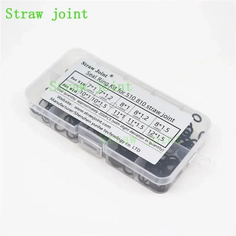 100PCS Straw Joint Tips Fluorine / Silicon Seal Ring O-ring for 510 810 MTL Drip Gaskets - view 5