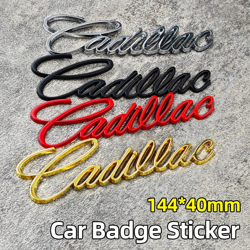Emblema Metálico 3D para Maletero Lateral de Coche Cadillac ATS BLS CTS EXT SLR SRX STS XT4 XTS XT6 Escalade Deville
