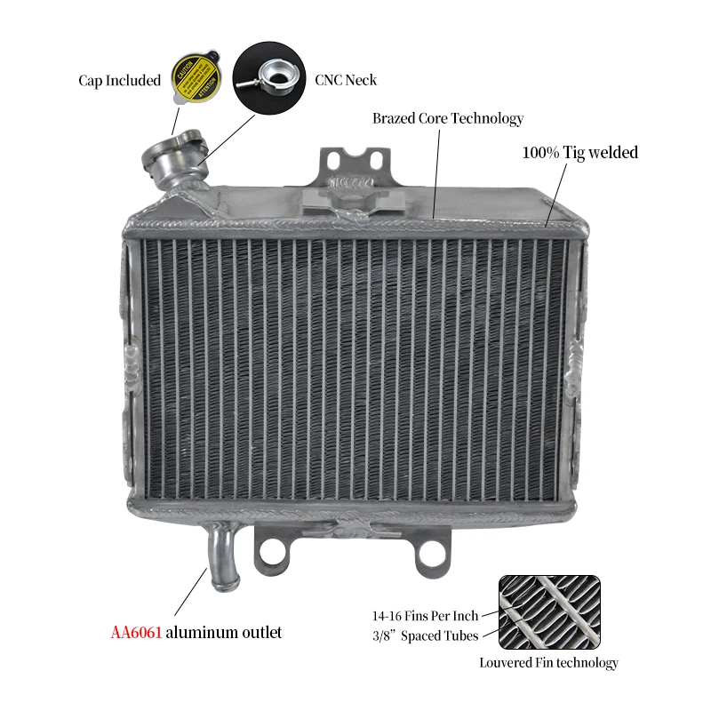 

Aluminum Radiator For Honda CR125R CR 125 R 1998 1999