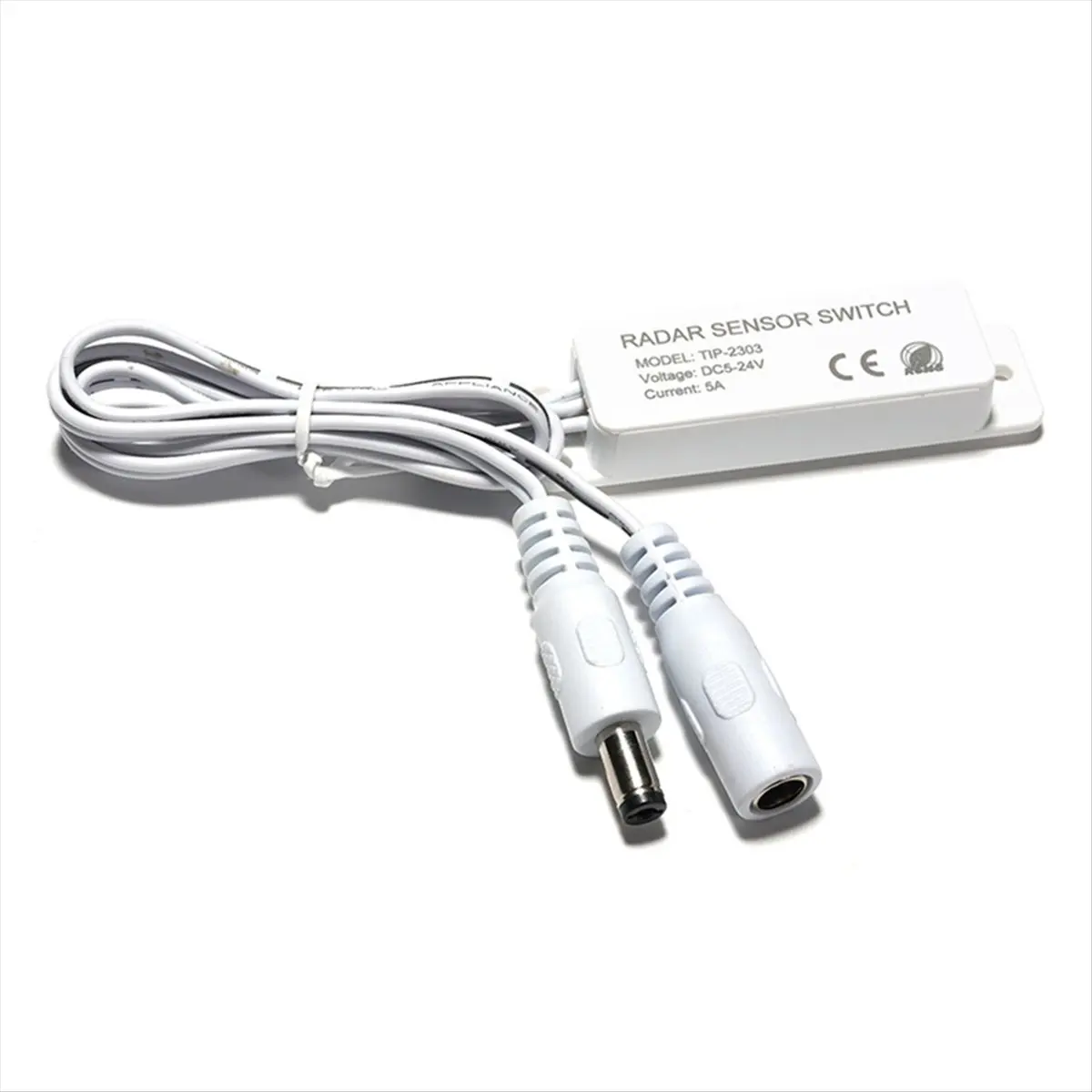 TCE DC 5-24V 5.8G Microwave Radar Sensor Switch Controller Human Body Induction Switch for PWM LED Monochrome Bar Light
