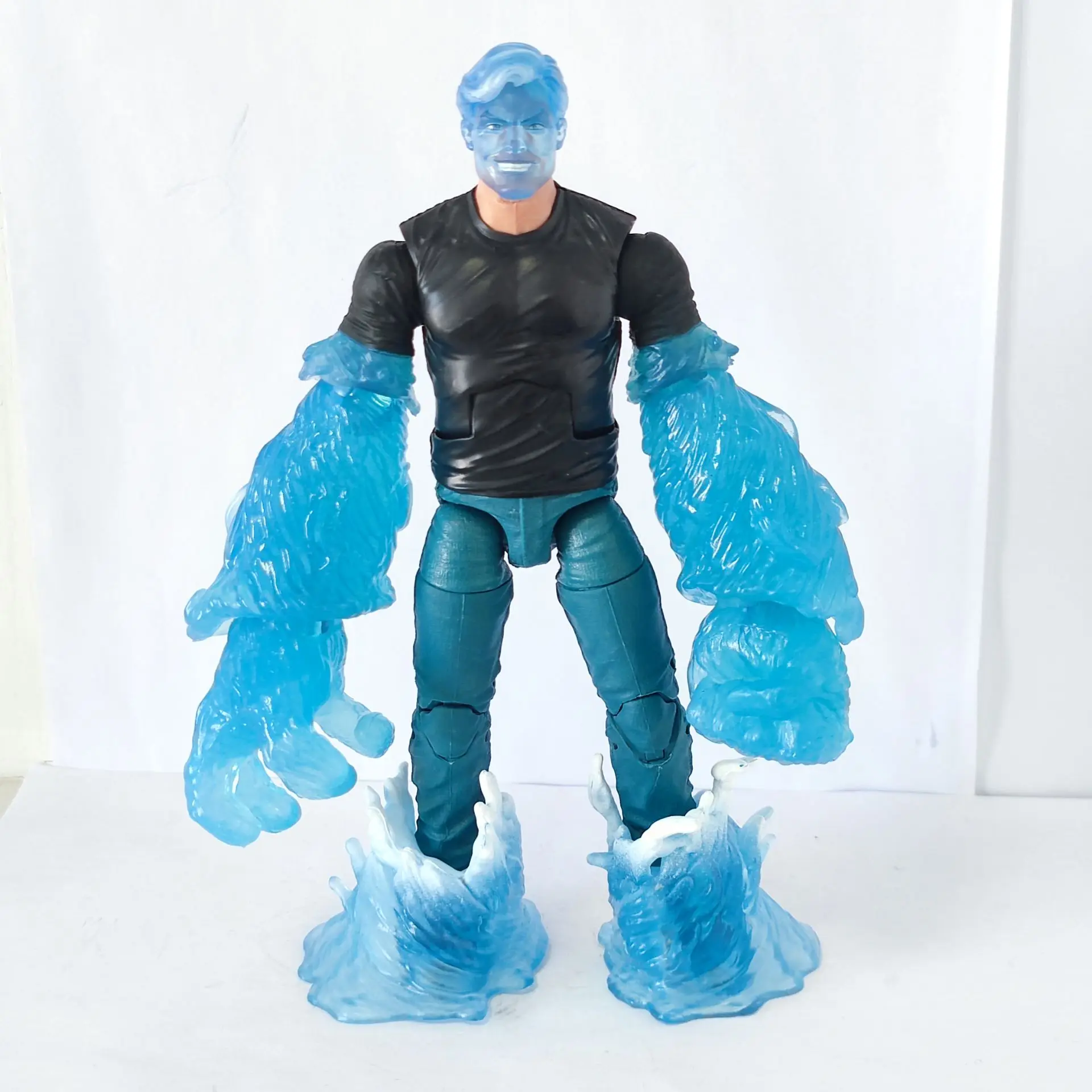 جسم Marvel Legends Molten Man Wave Hydro-Man مع رأس سلسلة VHS مقاس 6 بوصات