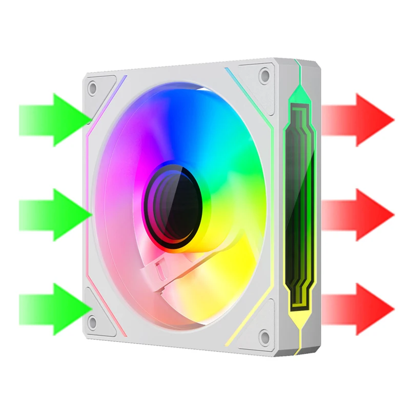 TEUCER PRISM Computer Chassis Fan 12cm ARGB 5V 3PIN Quiet Cooling Fan PWM Light synchronization