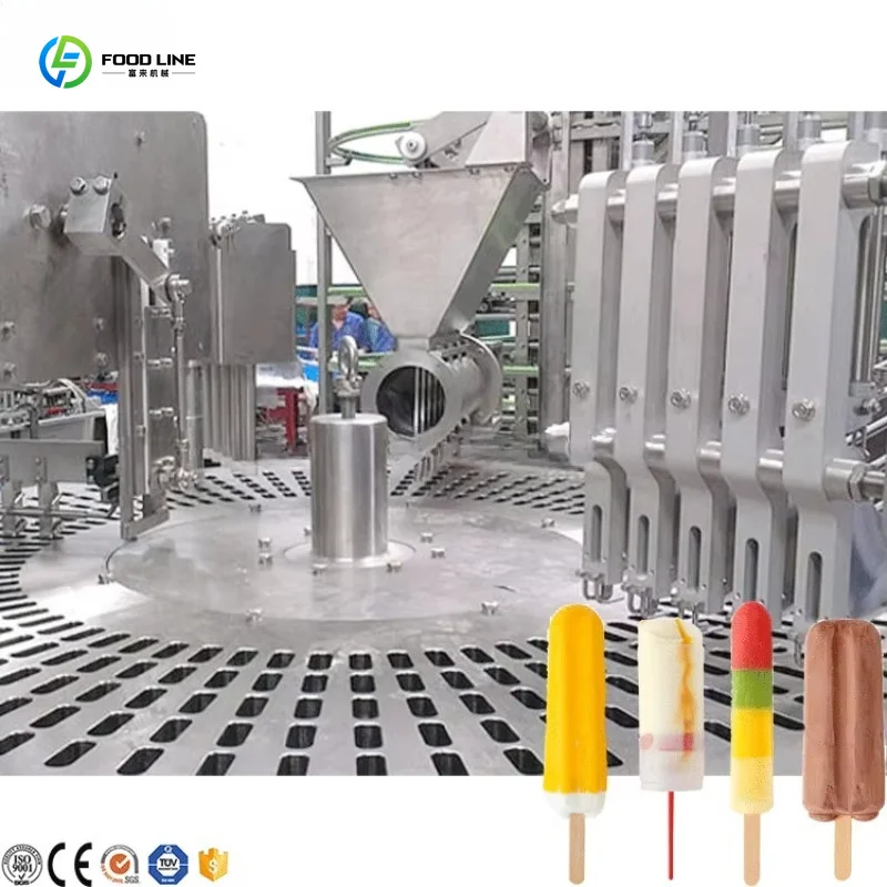 High Output Industrial Hard Ice Cream Production Line Complete Processing System For Gelato Hard Ice Cream Manufacturing