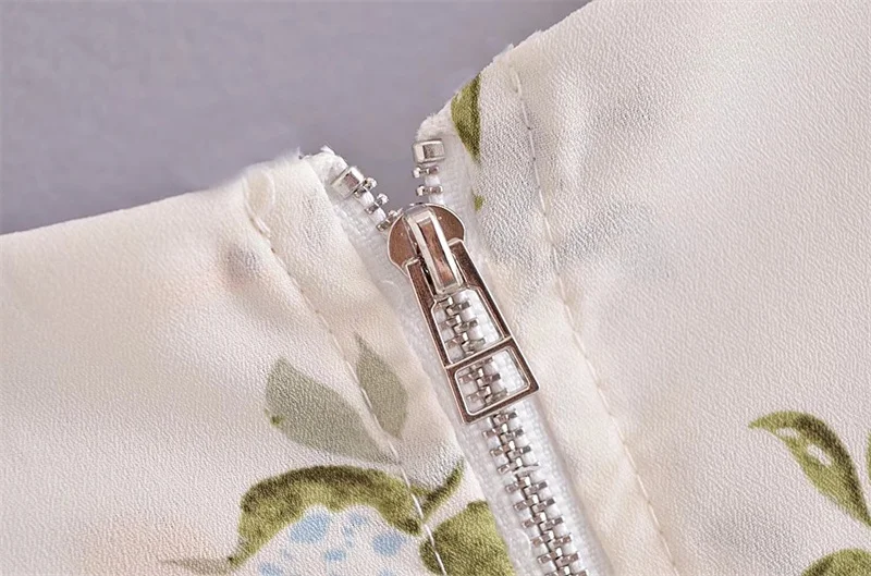 Camicetta da donna Street Sle con stampa floreale vintage romantica Bubble Sve ort irt Dolce colletto quadrato con apertura sulla pancia impreziosita