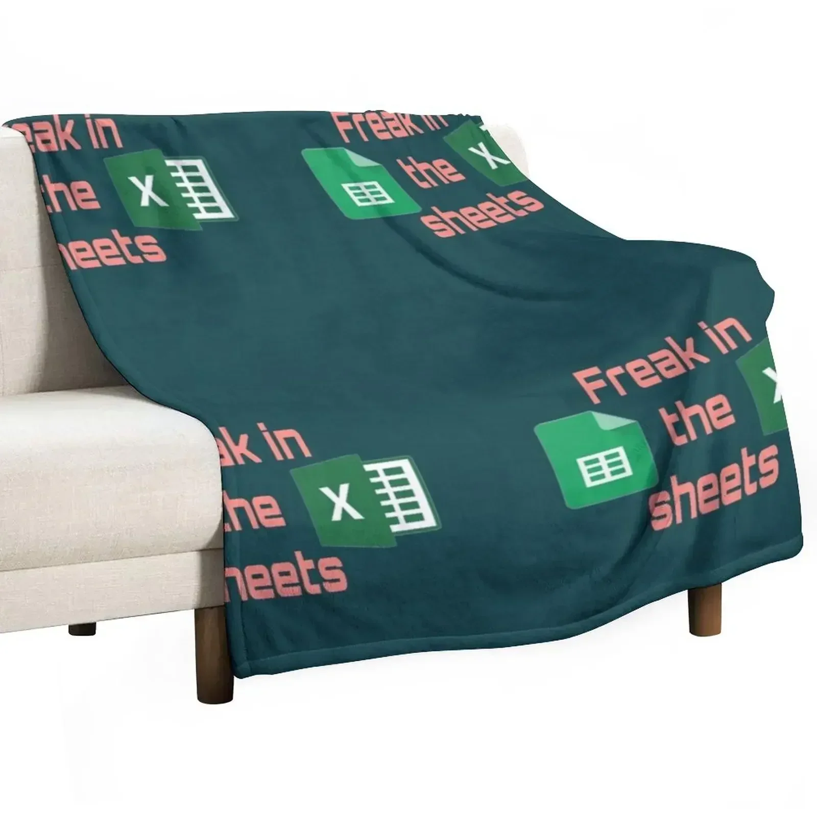 

Freak in the sheets Excel vs sheets Throw Blanket Travel Soft Blankets