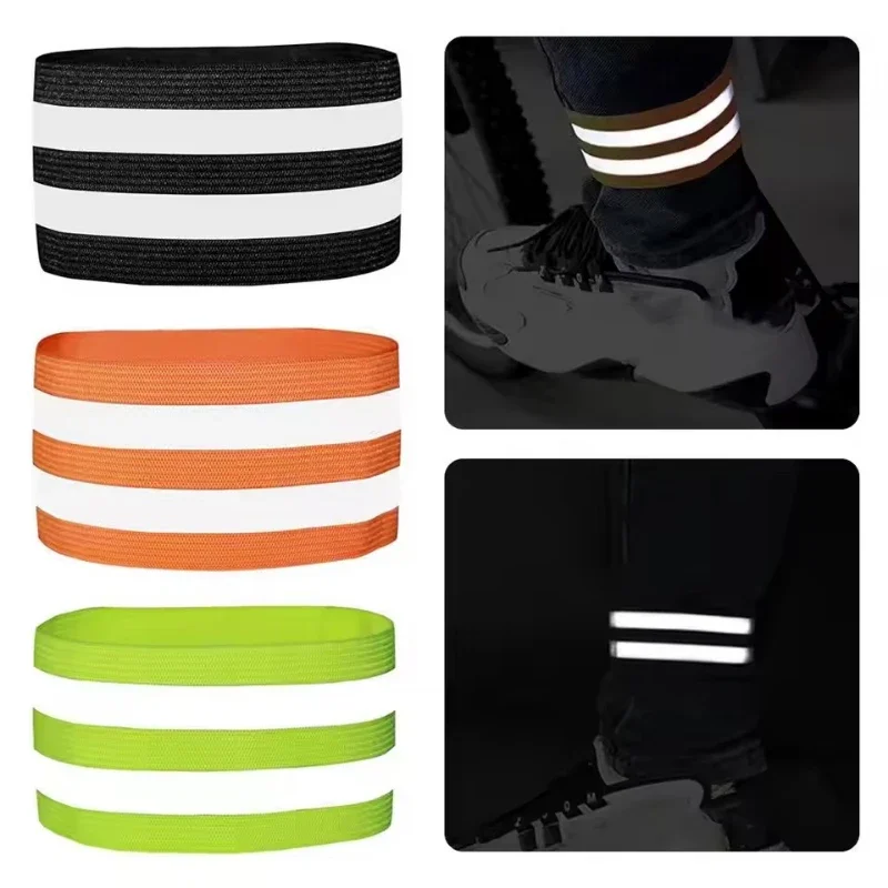 2-10PCS Multi-Sport Reflective Bands High Visibility Safety Straps for Night Walking Jogging Cycling Running Wrist Ankle Leg Arm