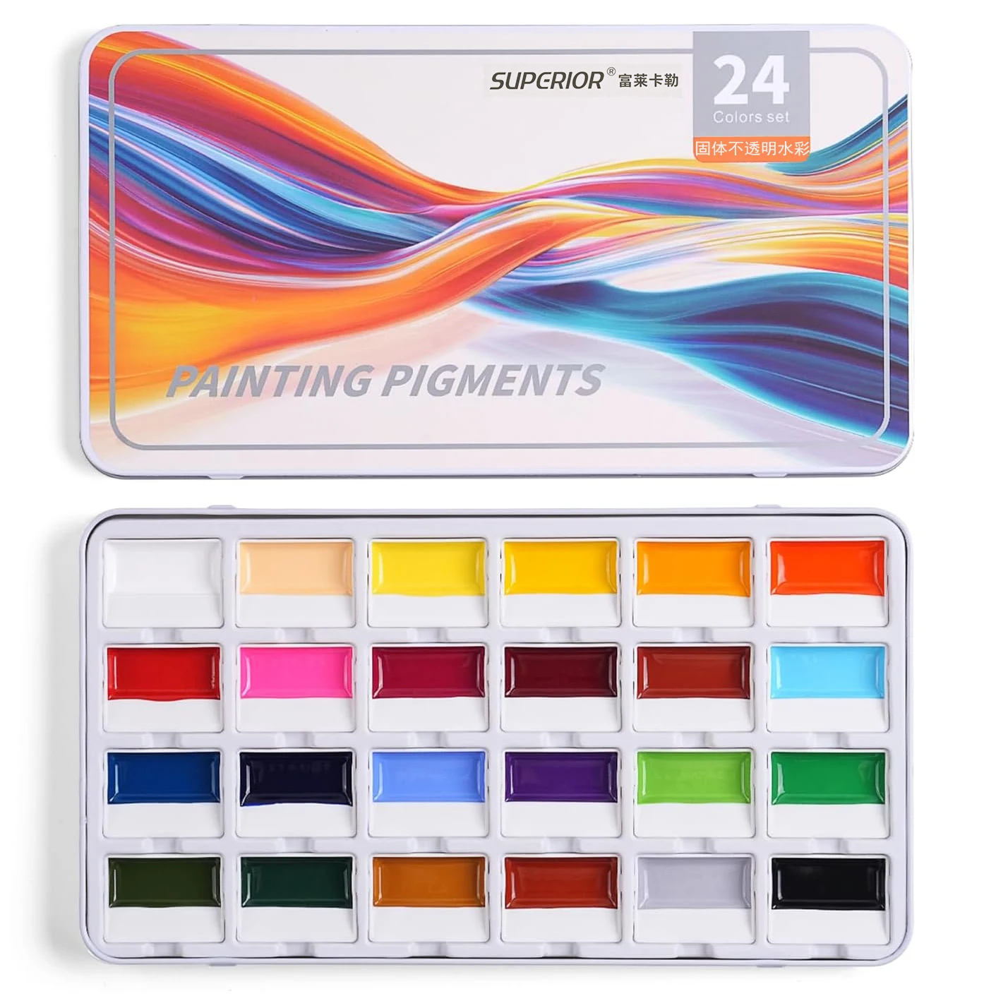 24-colors-opaque-solid-watercolor-paint-set-professional-watercolor-pigment-metal-box-portable-art-paint-kit-for-artist-beginner