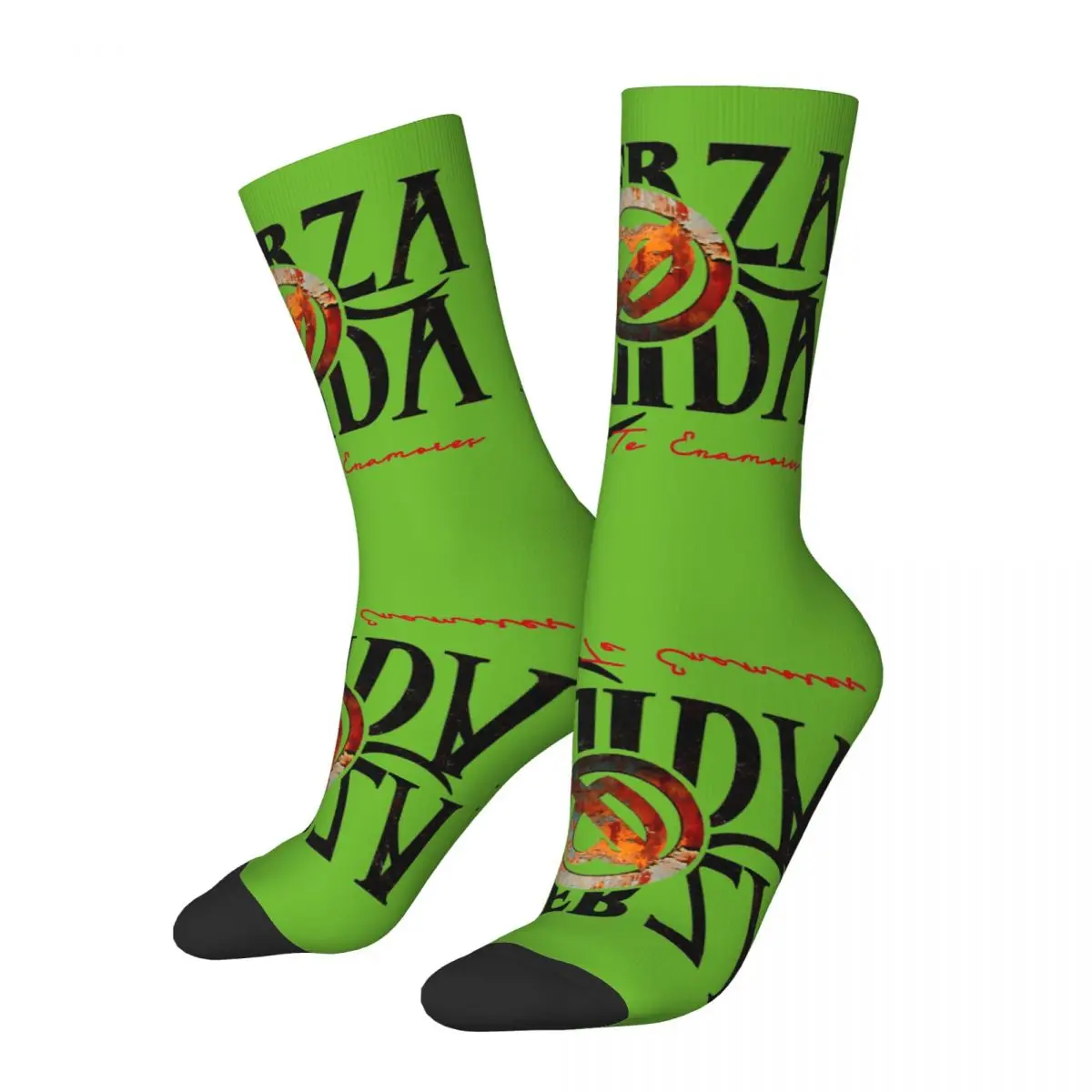 Crazy compression Fuerza Regida With Pero No Te Enamores Phrase For JOP Tour 2024 Sock Printed  Crew Sock official-website tops