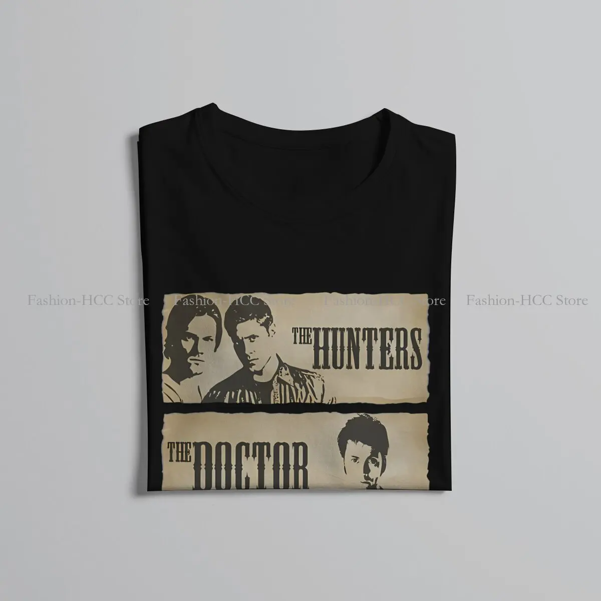 Dean Winchester Supernatural 100% Cotton TShirts The Hunters The Doctor And The Detective Print Homme T Shirt New Trend