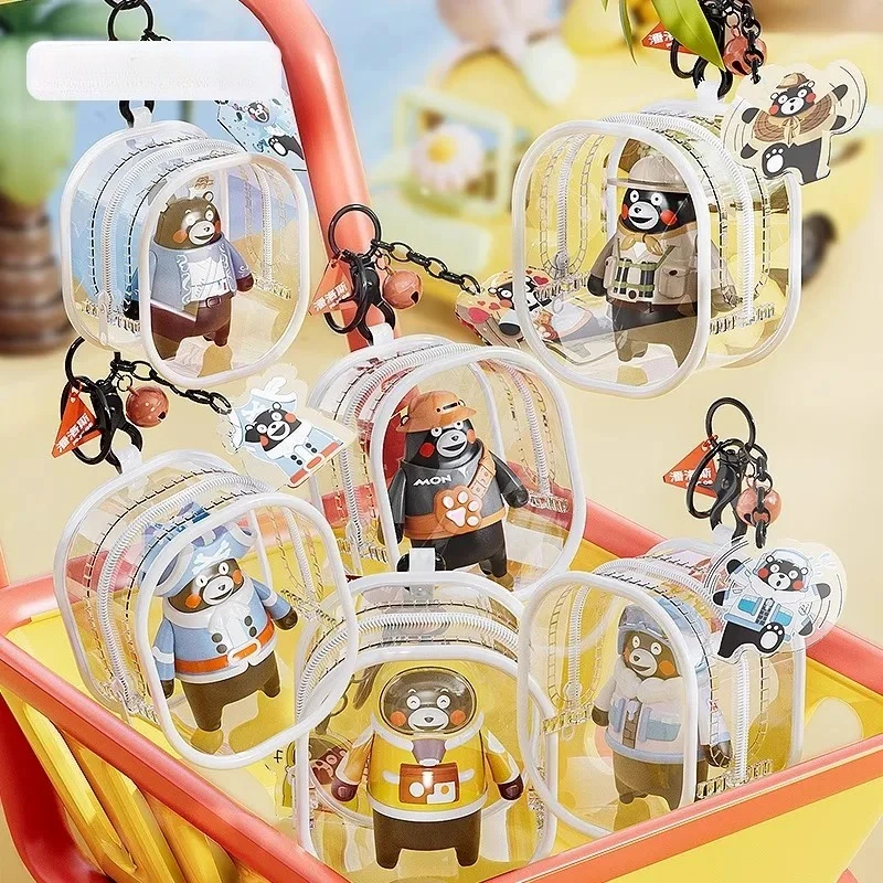 

Kumamon Building Block Doll Kawaii Key Chain Pendant Model Ornaments Assembled Educational Children's Toys Collection Gifts