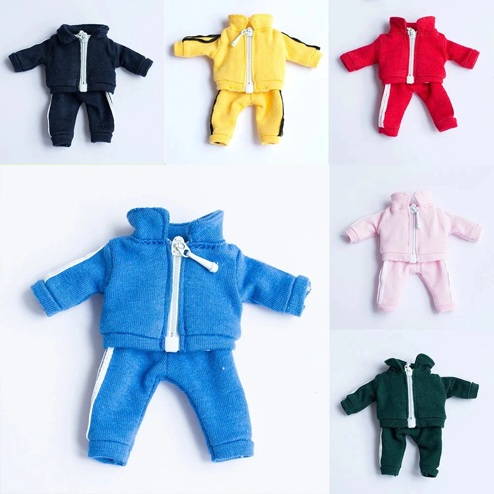 1/12 BJD Doll abbigliamento Casual vestiti rosa Whie colore giallo Fashion Doll accessori sportivi per bambole ob11,gsc,body9 Obitsu 11