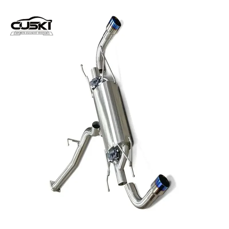 Suitable for Mazda RX-8 cat back exhaust with valve tip customizable in size, color, and style Stainless Steel Automotive Exhaus