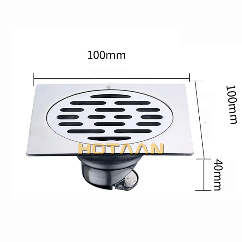 Shower Drain Thick SUS 304# Stainless Steel Floor Drain Ordinary Bathroom Toilet Kitchen Balcony Dedicated To prevent odor