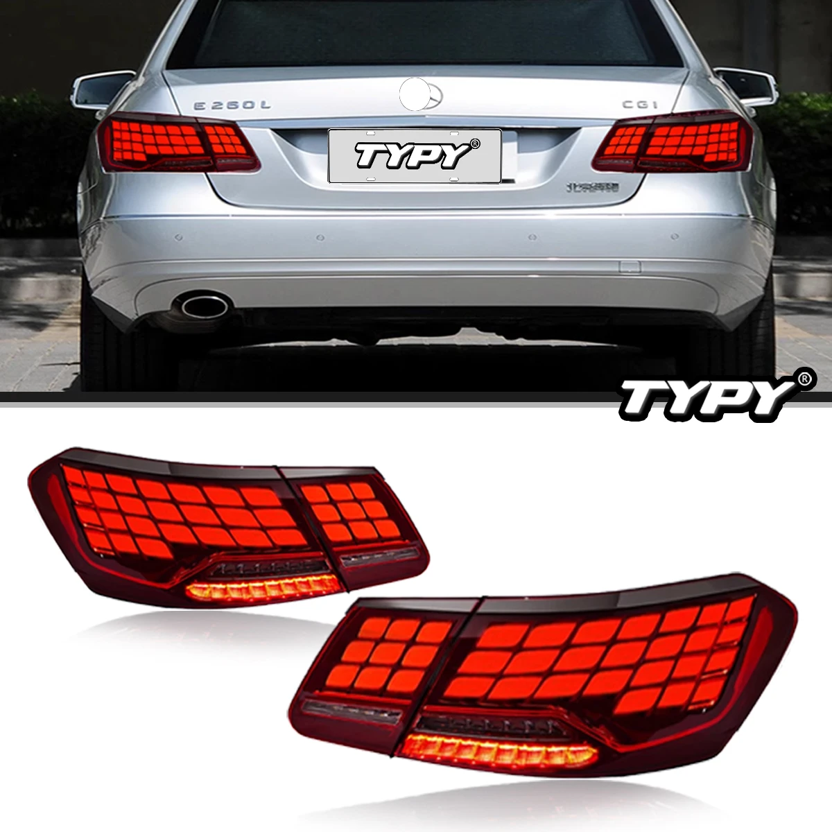 

TYPY Car Tail Lights For Benz E-Class W212 2009-2015 LED Car Tail Lamps Daytime Running Lights Car Accessories