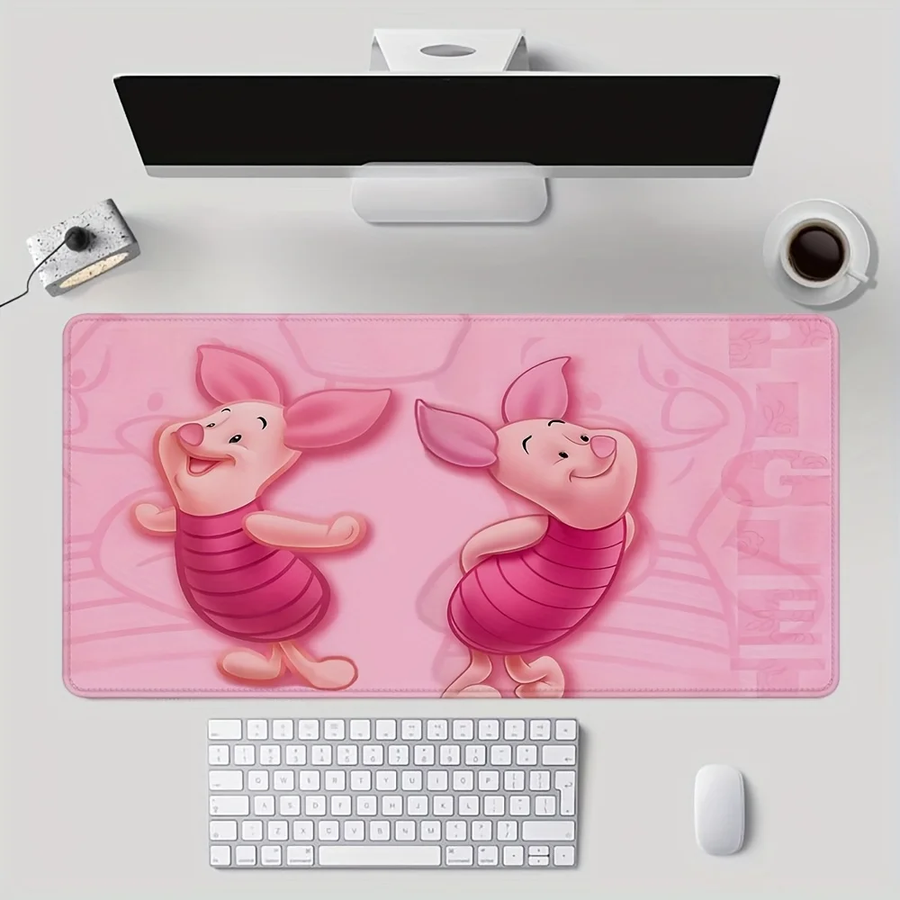 Disney Winnie Pooh, Cute Keyboard Mat, Computer Decor Accessories, Honey Bear Anti-Slip Rubber Bottom Desk Protector, Gaming Mou