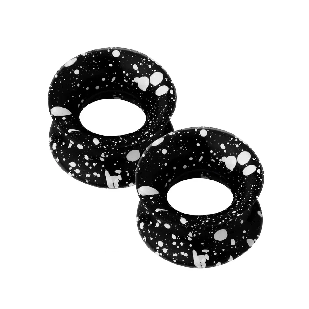 2-8PCS Silicone Ear Gauges Flexible Ear Tunnels Plugs Stretchers Expander Double Flared Flesh Ear Piercing Jewelry for Women Men