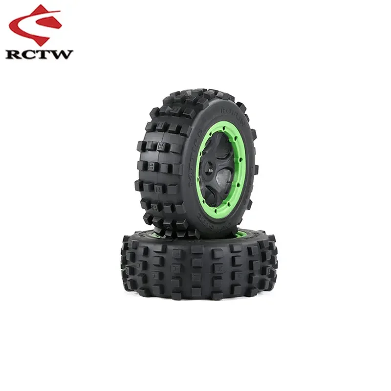 Hoge Kwaliteit Wasteland Band Achter- of Voorwiel Band 2 stks/set voor 1/5 Rc Auto HPI ROFUN ROVAN KM BAJA 5T 5SC 5FT LOSI DBXL Onderdelen