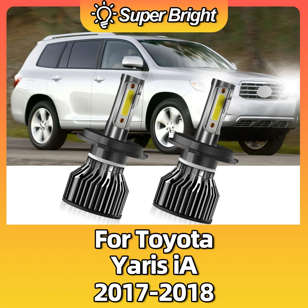 

Auto 20000LM Powerful Car Led Headlight 6000K H4 Bulbs Lamp 200W Super Bright Headlamp 12V Light For Toyota Yaris iA 2017-2018
