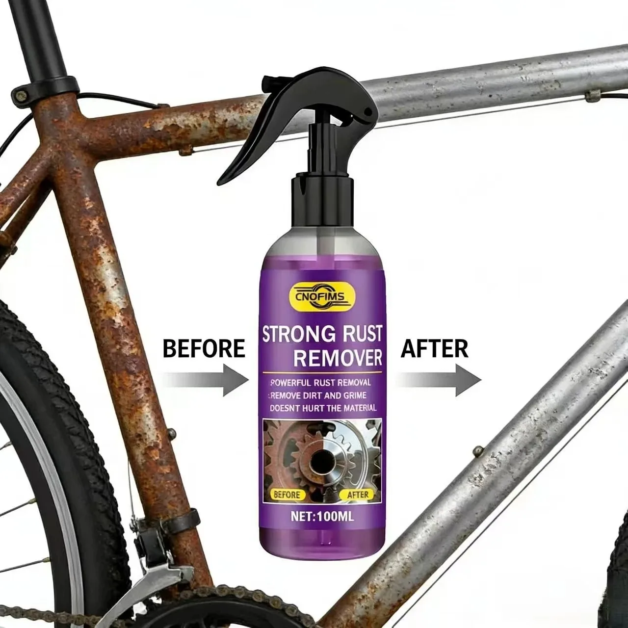 Rust Converter Corrosion Treatment for Car Rims Hardware - Easy to Use Rust Preventative for Automotive Accessories