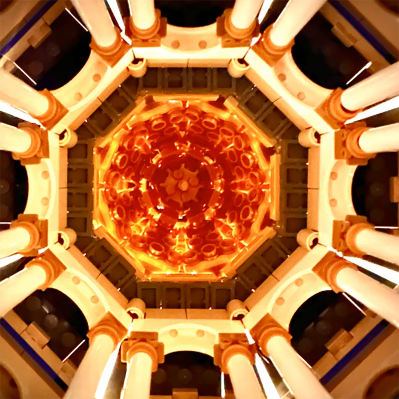 Modèle de vue de rue de la ville, briques de construction Moc, modèle de mosquée, technologie, blocs modulaires, cadeaux, jouets de Noël, ensembles de bricolage, assemblage