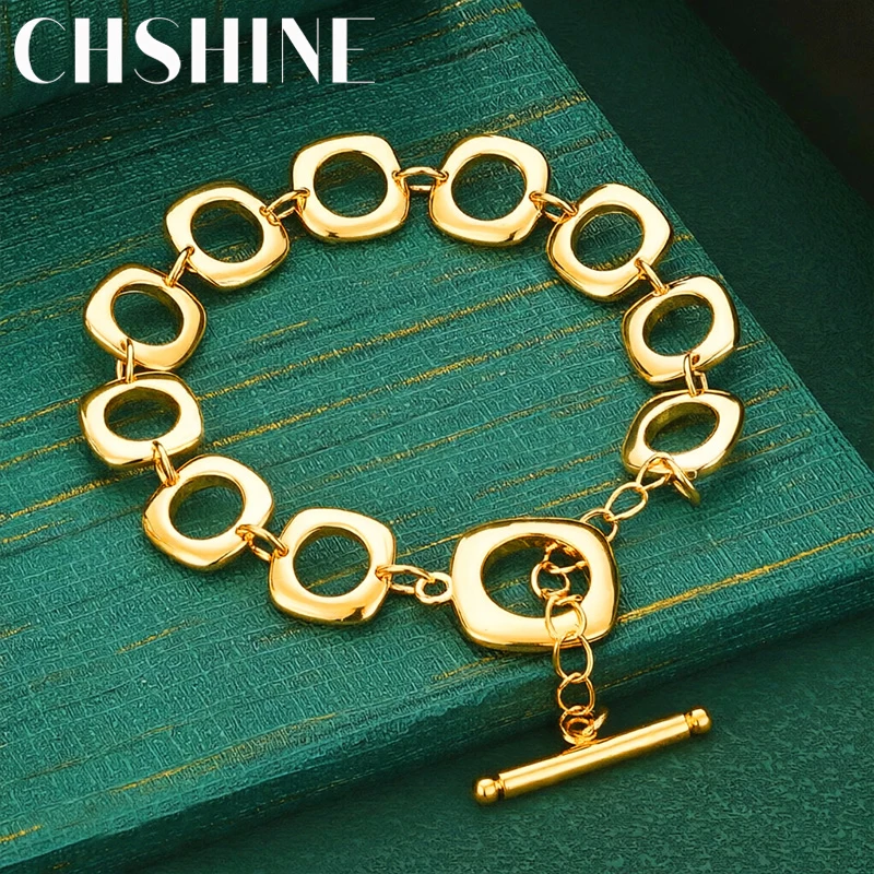 Edles Modedesign 925 Sterling Silber 18K Gold Armbänder für Damen und Herren Schmuck Hochwertige Beliebte Geschenke