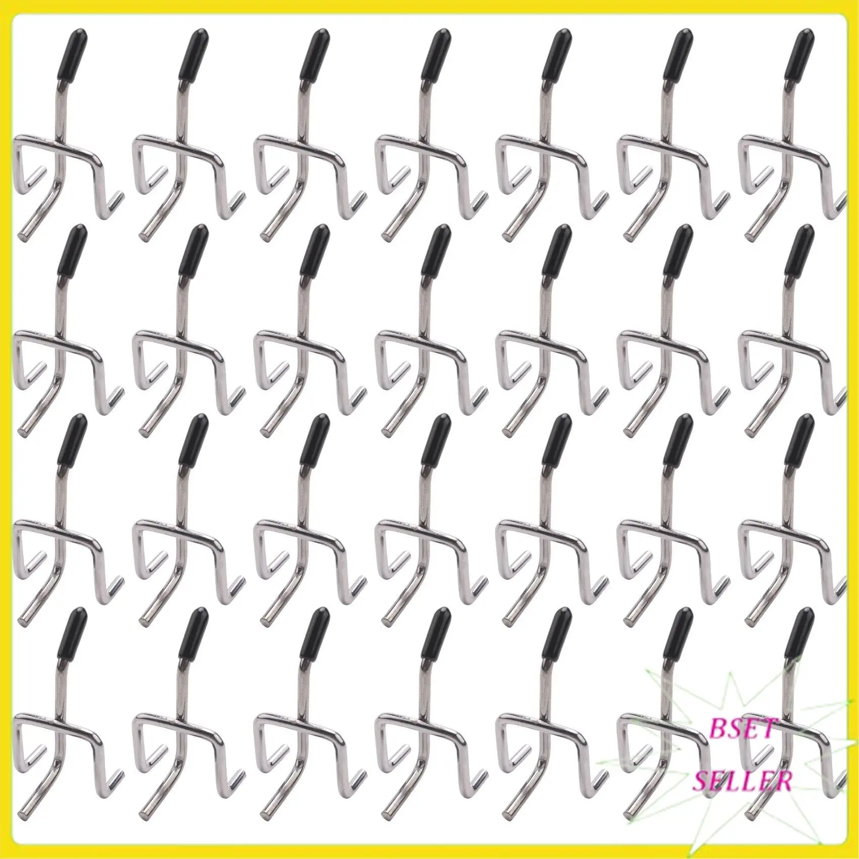 

A010 50 Pcs 2-Inch Pegboard Hooks Wall Shelf Tool Hangers Home Storage Organizer Storage Display Hardware Tools